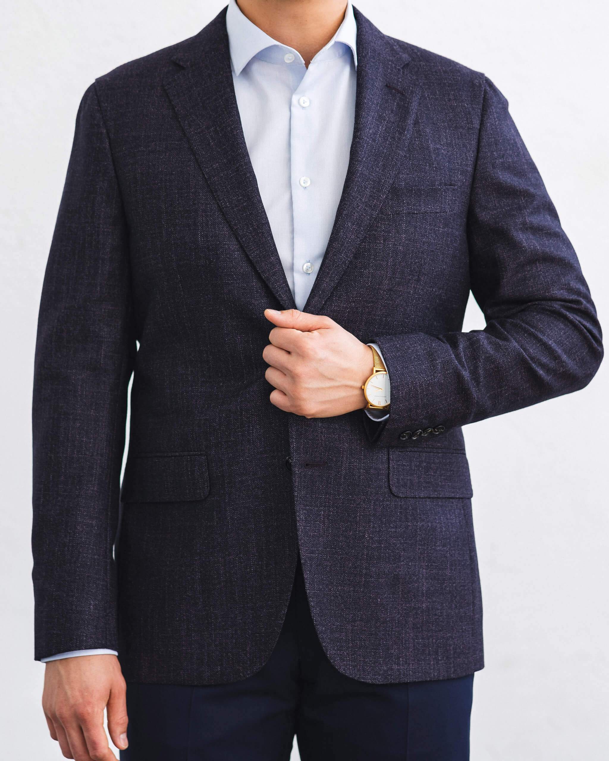 Aubergine "Silk & Wool" Sport Coat - Image 3