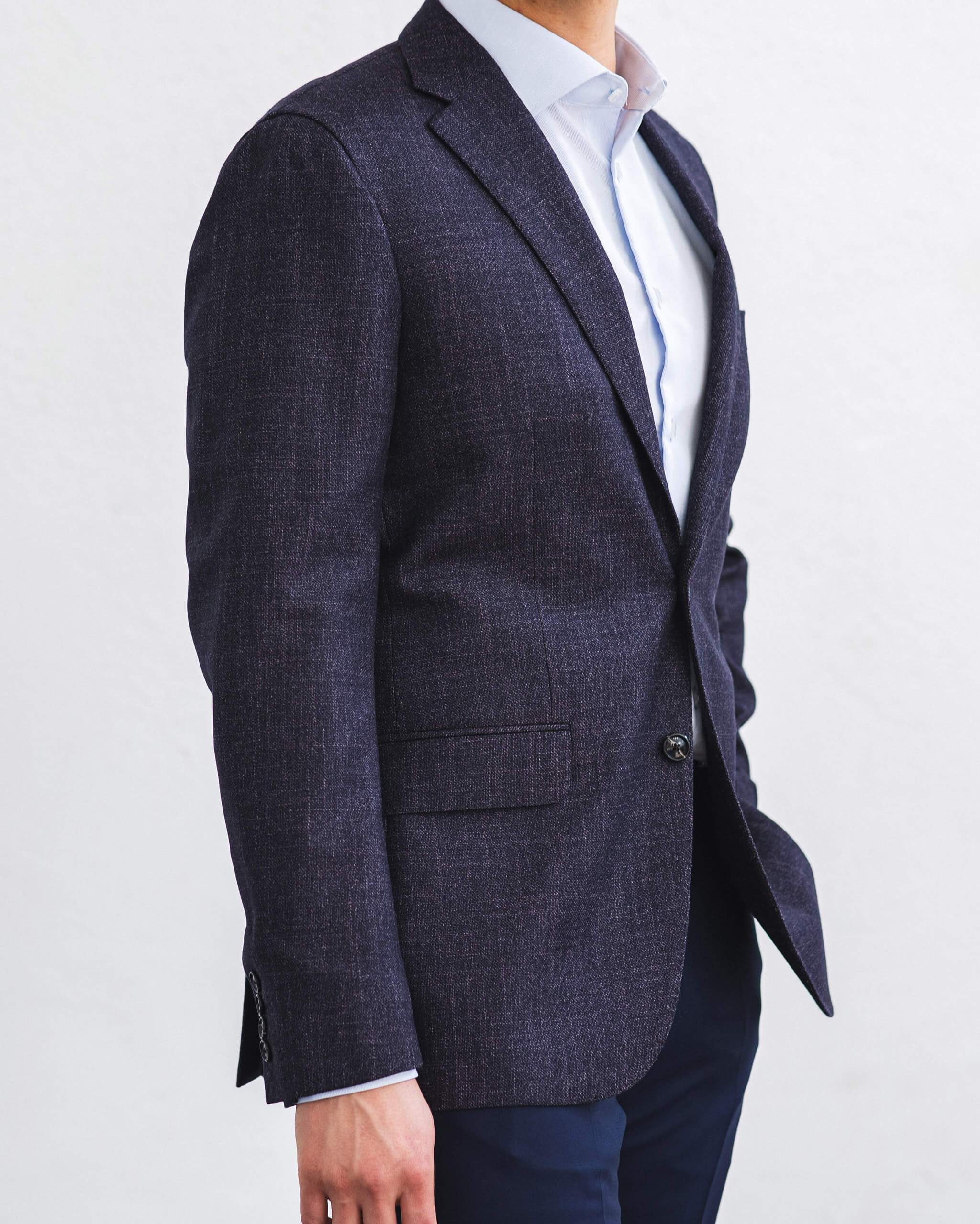 Aubergine "Silk & Wool" Sport Coat - Image 4