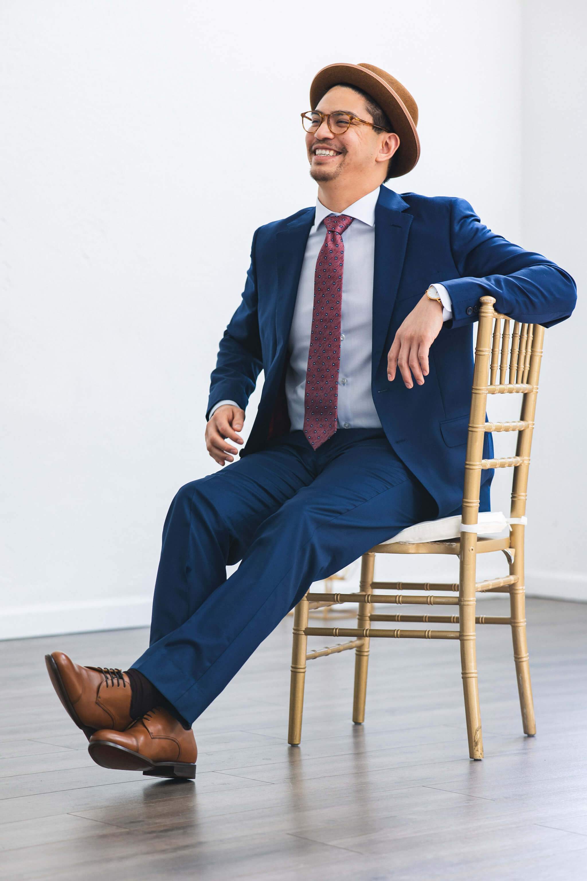 Blue Wool Suit