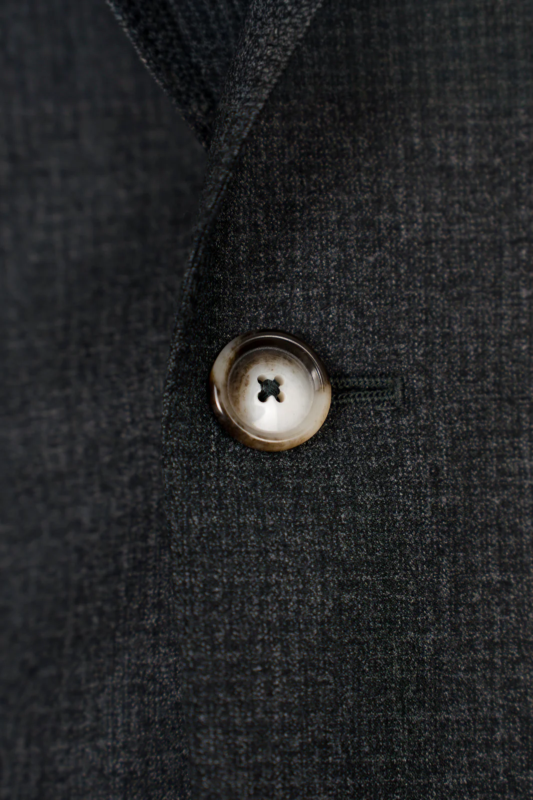 Charcoal Grey Wool Checkered Scabal Sport Coat - Image 2