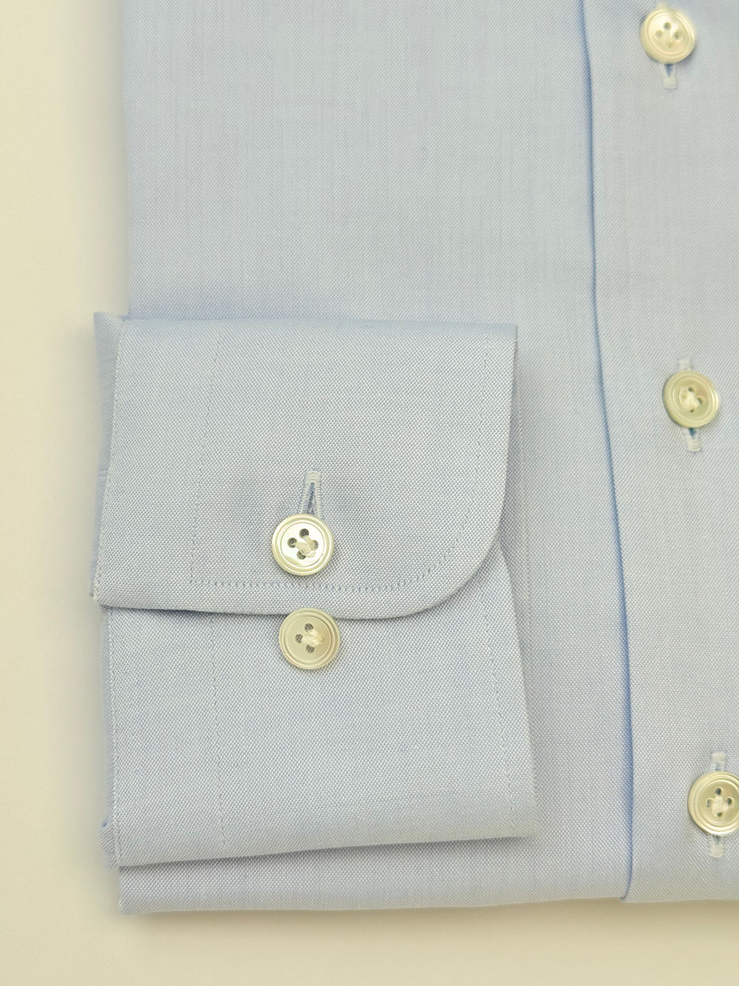 Cotton Oxford Dress Shirt - Light Blue - Image 2