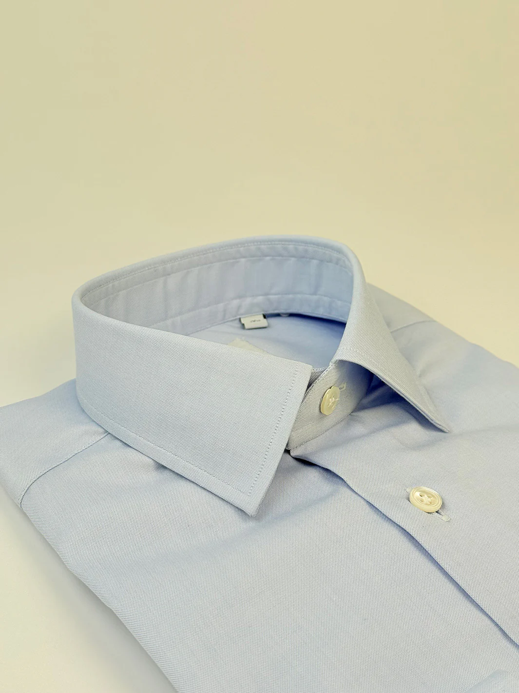 Cotton Oxford Dress Shirt - Light Blue - Image 3