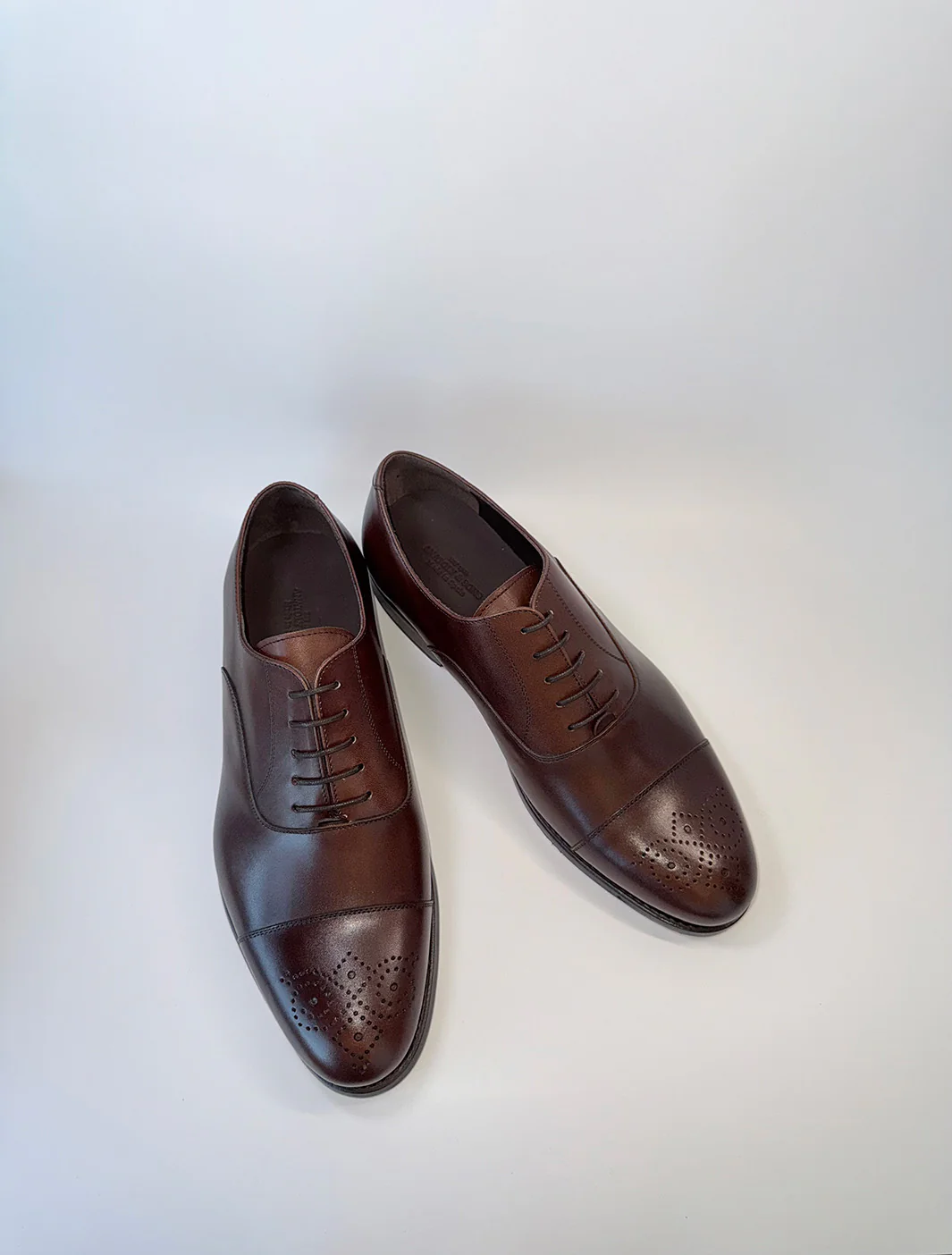 Dark Brown Medallion Cap-Toe Oxford - Box Calf - Image 4