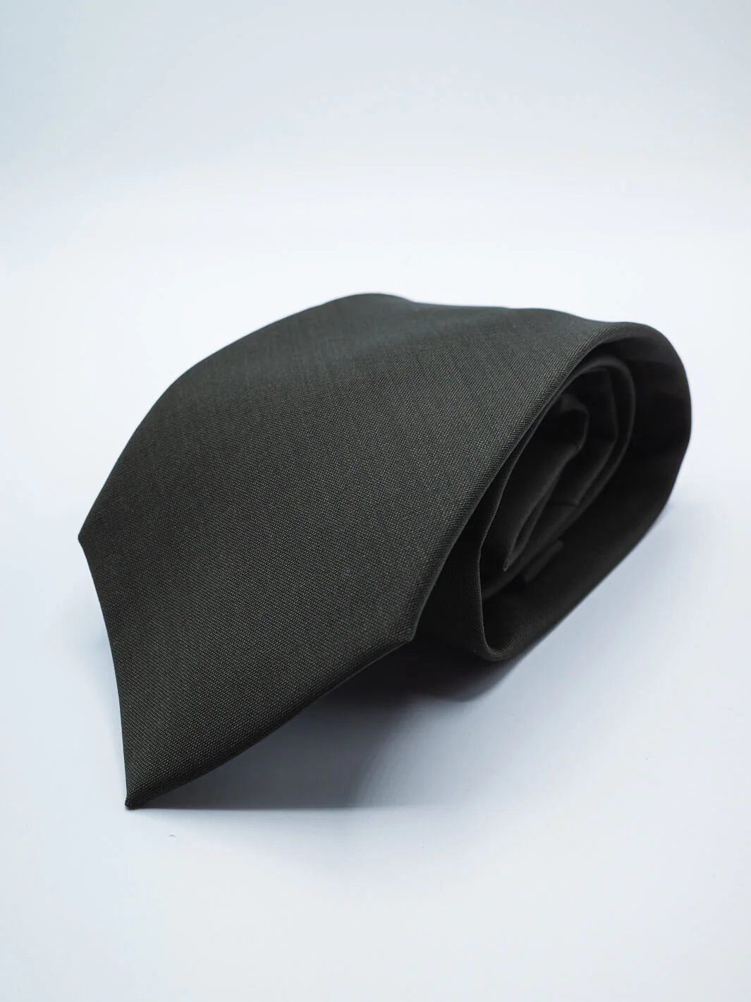 Solid Silk Tie - Dark Olive