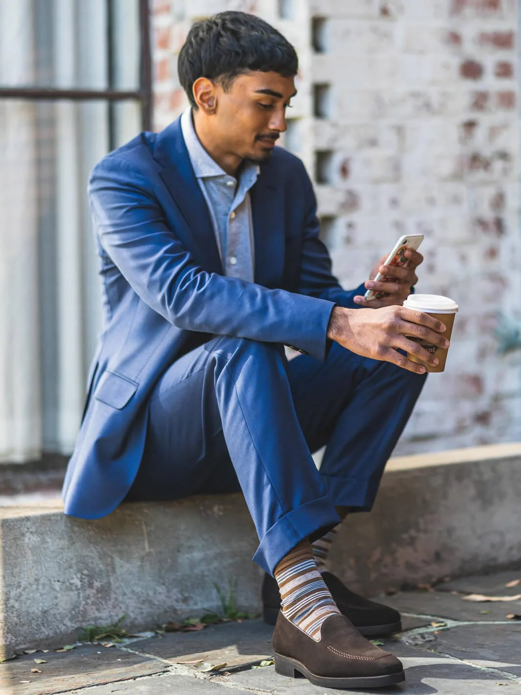 Blue Dormeuil Venice Suit