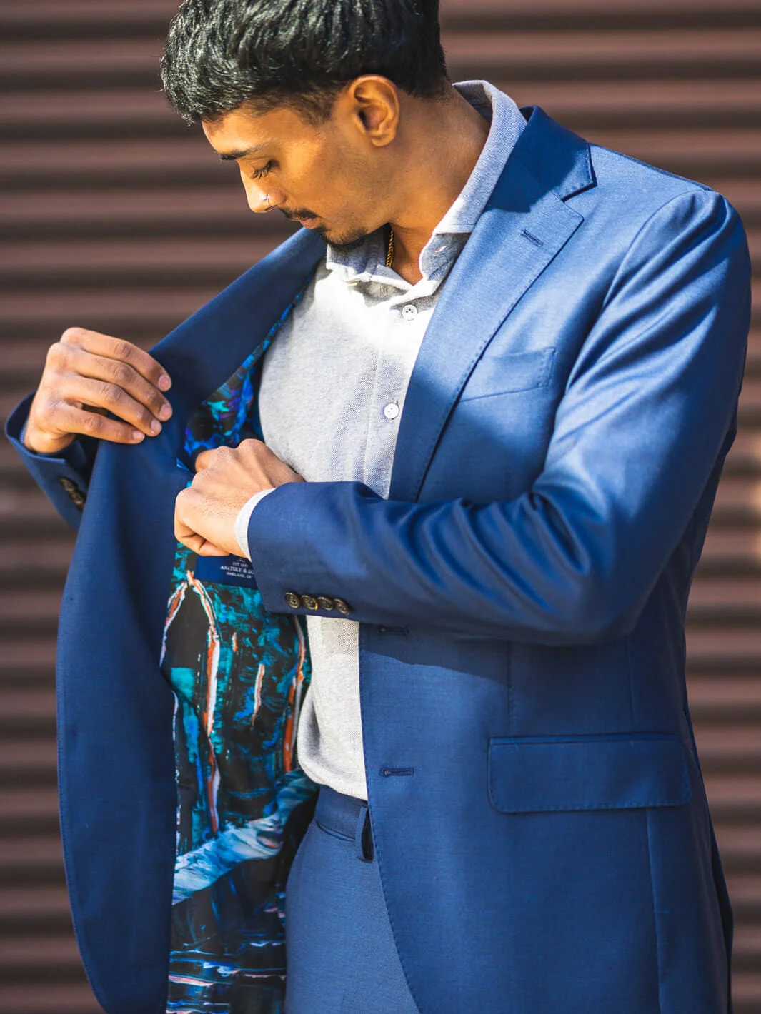 Blue Dormeuil Venice Suit - Image 2
