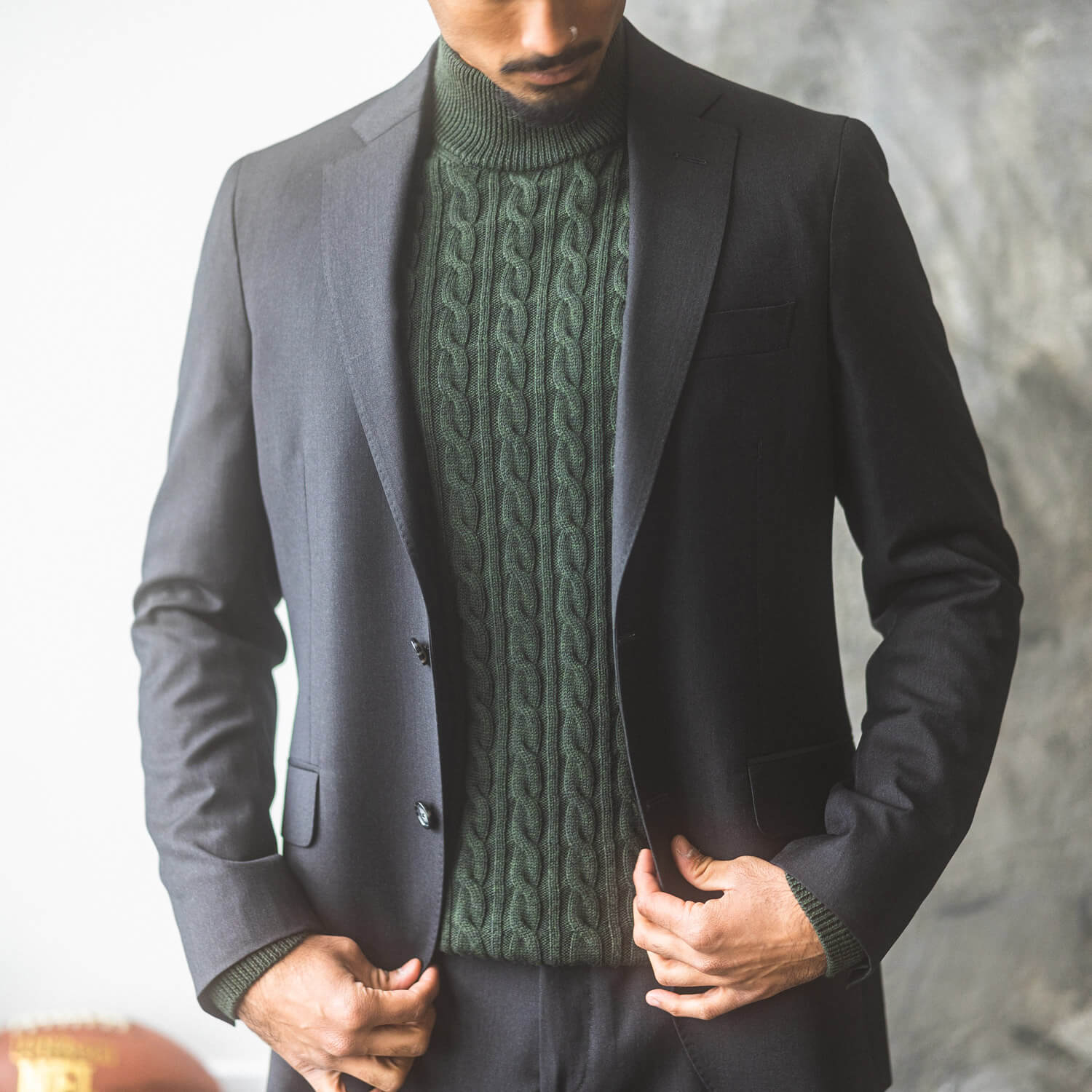 Charcoal Natural Stretch Suit - Image 2
