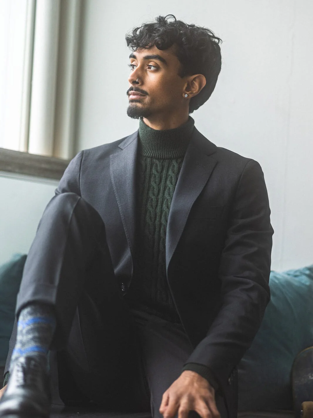 Charcoal Natural Stretch Suit - Image 4
