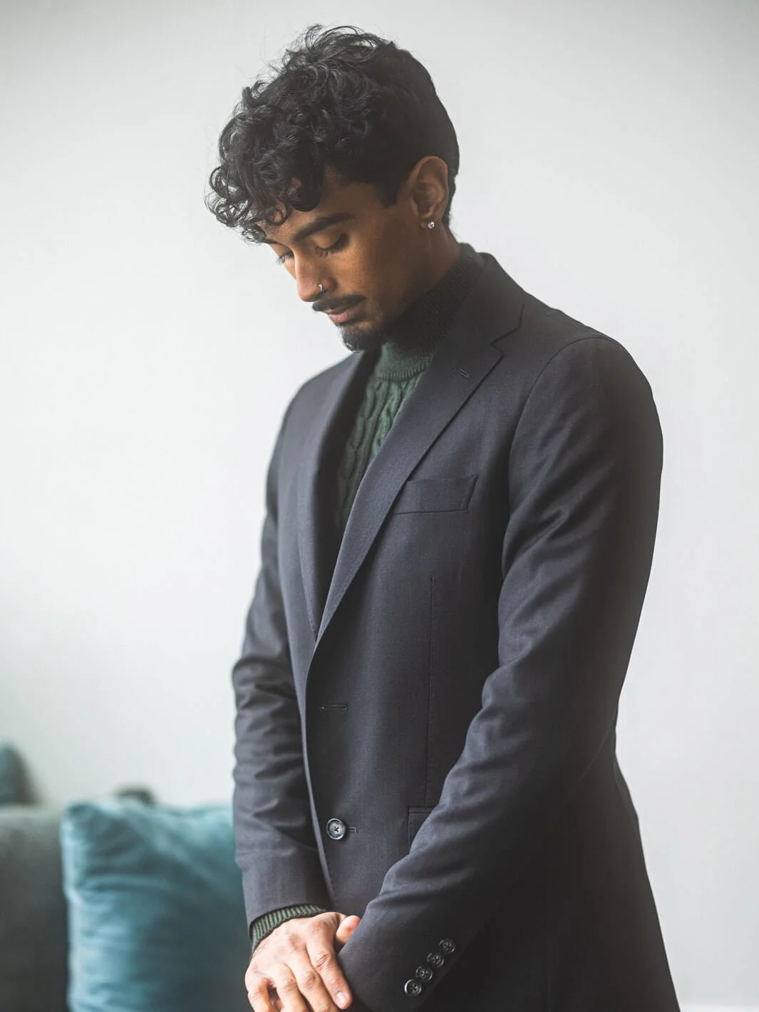 Charcoal Natural Stretch Suit - Image 5