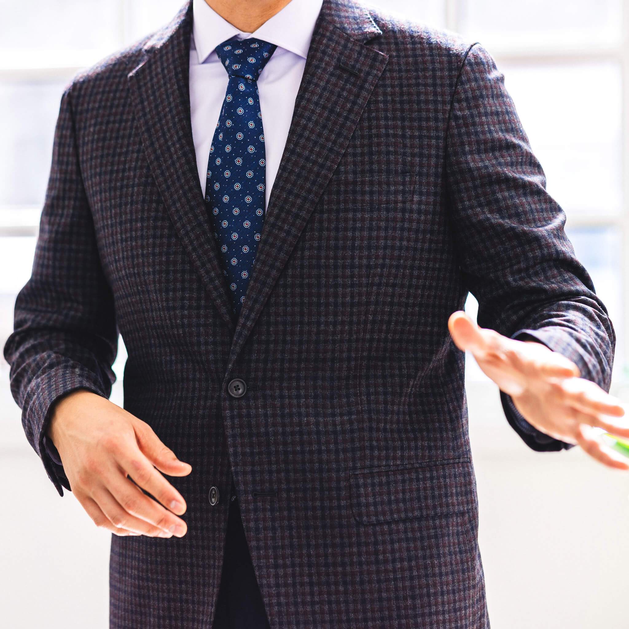 Grey Gun Check Sport Coat - Image 3
