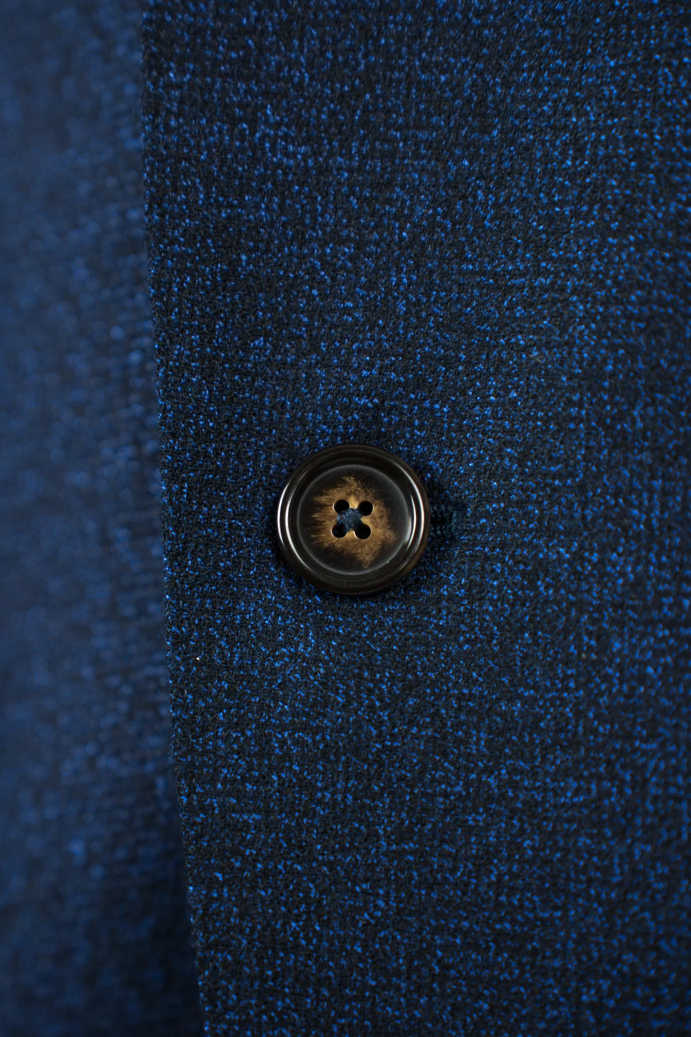 Dark Blue Textured Scabal Stardust Sport Coat - Image 2
